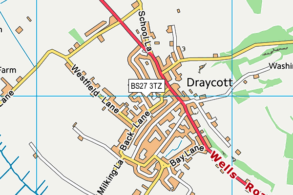 BS27 3TZ map - OS VectorMap District (Ordnance Survey)