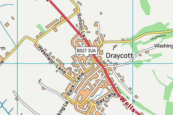 BS27 3UA map - OS VectorMap District (Ordnance Survey)