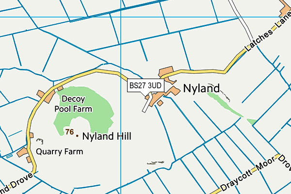 BS27 3UD map - OS VectorMap District (Ordnance Survey)