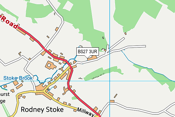 BS27 3UR map - OS VectorMap District (Ordnance Survey)