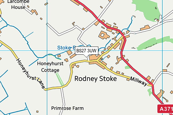 BS27 3UW map - OS VectorMap District (Ordnance Survey)