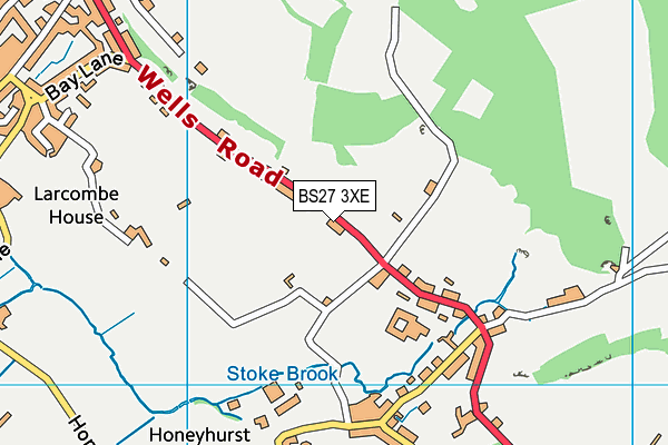 BS27 3XE map - OS VectorMap District (Ordnance Survey)