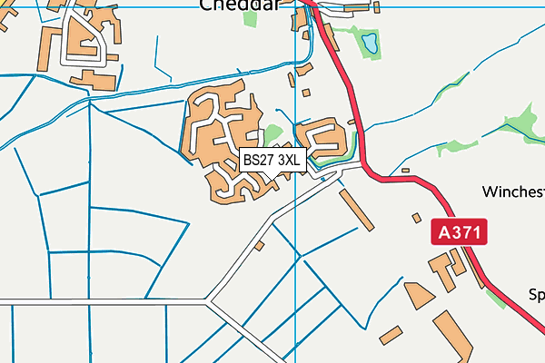 BS27 3XL map - OS VectorMap District (Ordnance Survey)