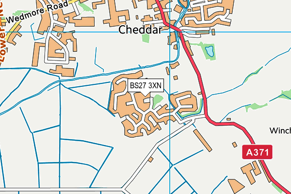 BS27 3XN map - OS VectorMap District (Ordnance Survey)