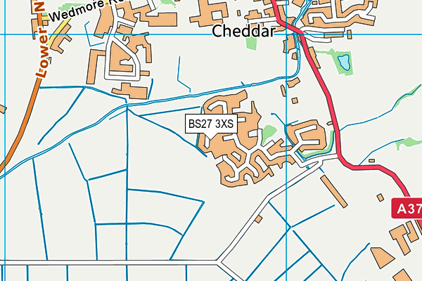 BS27 3XS map - OS VectorMap District (Ordnance Survey)
