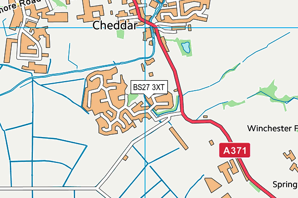 BS27 3XT map - OS VectorMap District (Ordnance Survey)