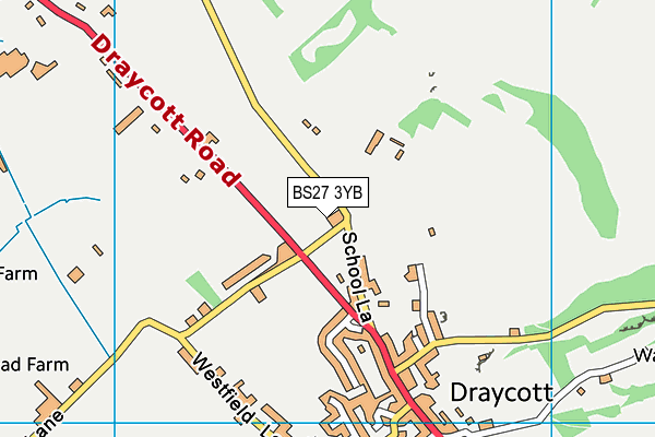 BS27 3YB map - OS VectorMap District (Ordnance Survey)