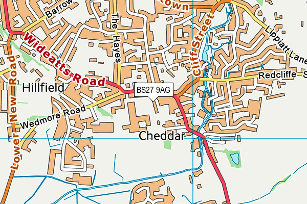 BS27 9AG map - OS VectorMap District (Ordnance Survey)