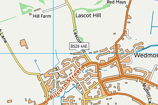 Map of LASCOT HILL MEADOW LIMITED at district scale