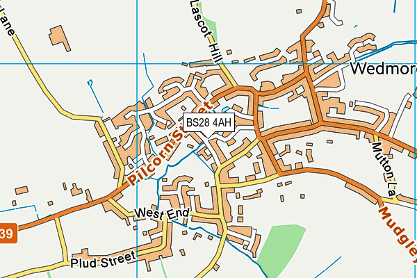 BS28 4AH map - OS VectorMap District (Ordnance Survey)