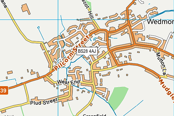 BS28 4AJ map - OS VectorMap District (Ordnance Survey)