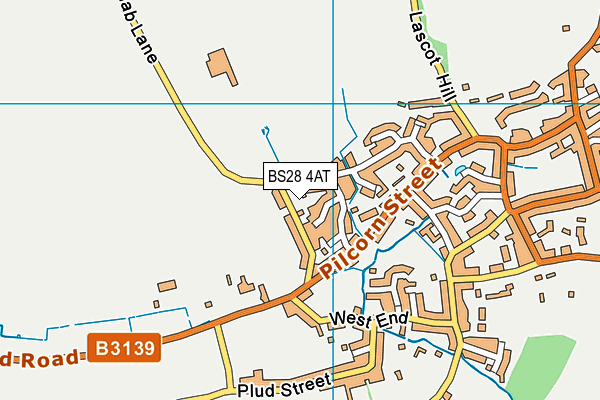 BS28 4AT map - OS VectorMap District (Ordnance Survey)