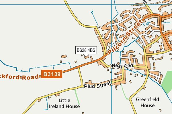 BS28 4BS map - OS VectorMap District (Ordnance Survey)