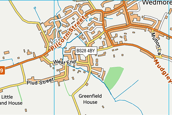 BS28 4BY map - OS VectorMap District (Ordnance Survey)