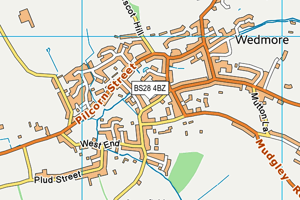 BS28 4BZ map - OS VectorMap District (Ordnance Survey)