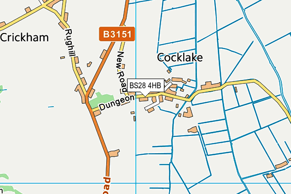 BS28 4HB map - OS VectorMap District (Ordnance Survey)
