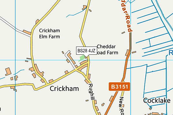 BS28 4JZ map - OS VectorMap District (Ordnance Survey)