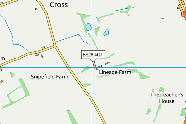 Isle Of Wedmore Golf Club map (BS28 4QT) - OS VectorMap District (Ordnance Survey)