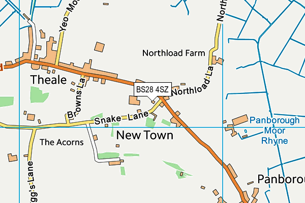 BS28 4SZ map - OS VectorMap District (Ordnance Survey)