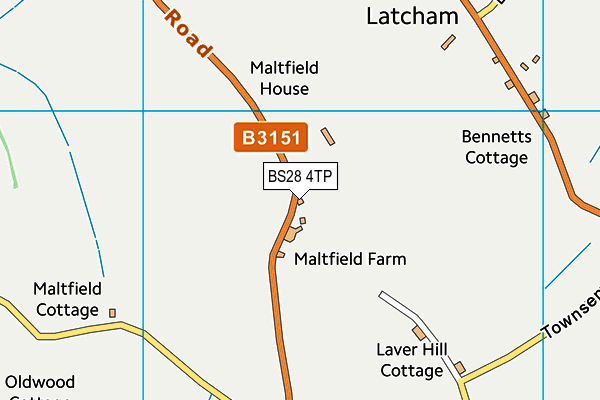 BS28 4TP map - OS VectorMap District (Ordnance Survey)