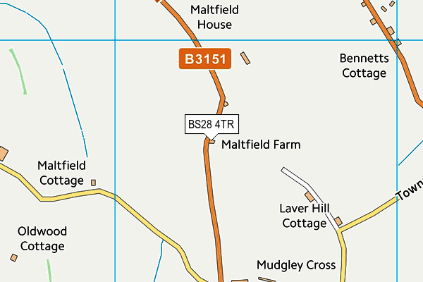 BS28 4TR map - OS VectorMap District (Ordnance Survey)