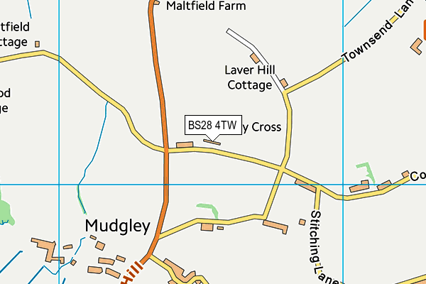 BS28 4TW map - OS VectorMap District (Ordnance Survey)