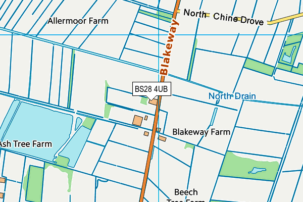 BS28 4UB map - OS VectorMap District (Ordnance Survey)