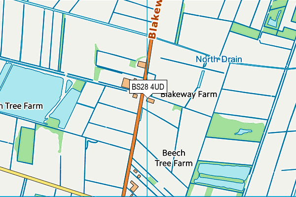 BS28 4UD map - OS VectorMap District (Ordnance Survey)