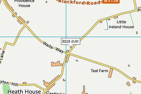 BS28 4UW map - OS VectorMap District (Ordnance Survey)