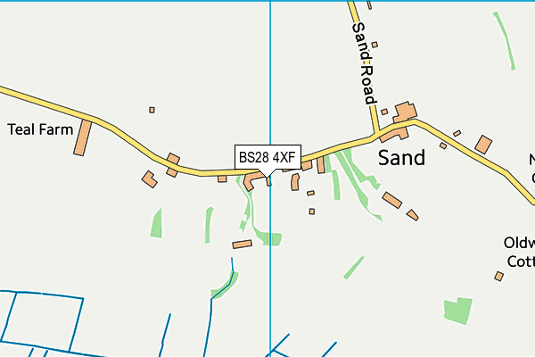 BS28 4XF map - OS VectorMap District (Ordnance Survey)