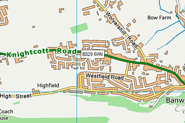 BS29 6HN map - OS VectorMap District (Ordnance Survey)