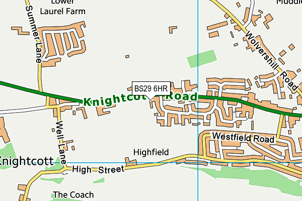 Map of KNIGHTCOTT LIMITED at district scale