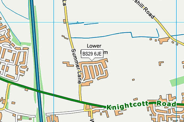 BS29 6JE map - OS VectorMap District (Ordnance Survey)