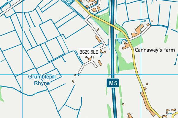BS29 6LE map - OS VectorMap District (Ordnance Survey)