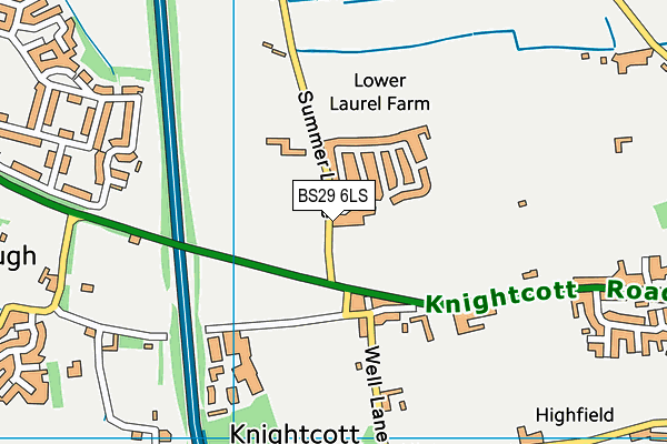 BS29 6LS map - OS VectorMap District (Ordnance Survey)