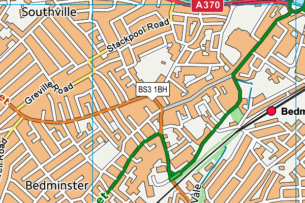 BS3 1BH map - OS VectorMap District (Ordnance Survey)