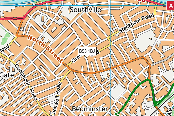 BS3 1BJ map - OS VectorMap District (Ordnance Survey)