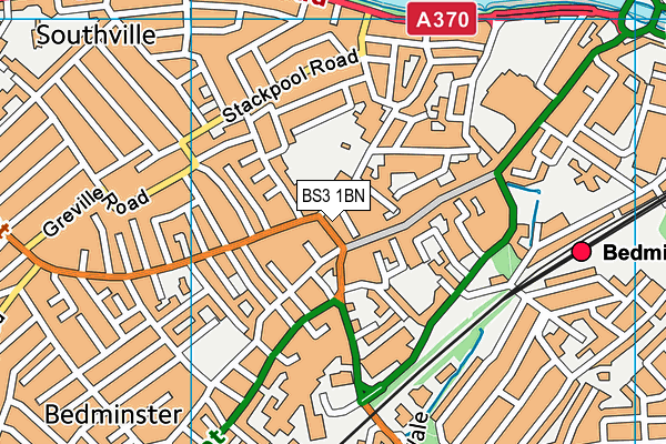 BS3 1BN map - OS VectorMap District (Ordnance Survey)