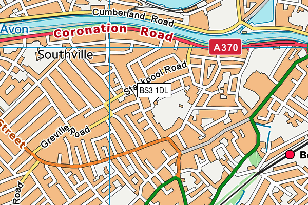 BS3 1DL map - OS VectorMap District (Ordnance Survey)