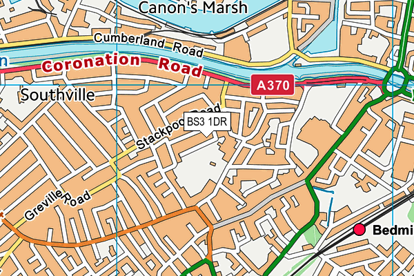 BS3 1DR map - OS VectorMap District (Ordnance Survey)