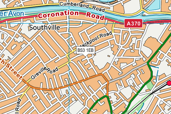 Southville Primary School map (BS3 1EB) - OS VectorMap District (Ordnance Survey)
