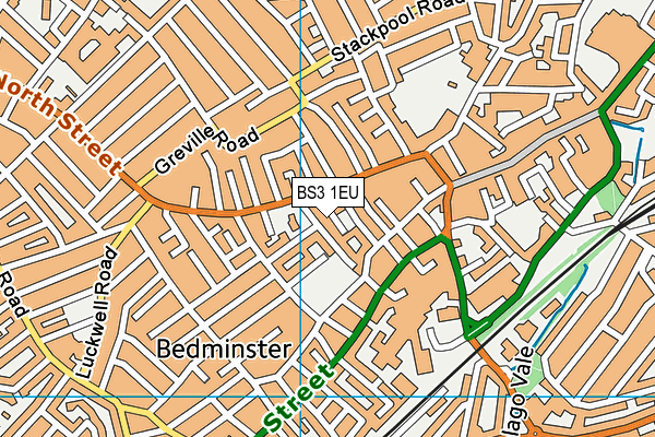 BS3 1EU map - OS VectorMap District (Ordnance Survey)