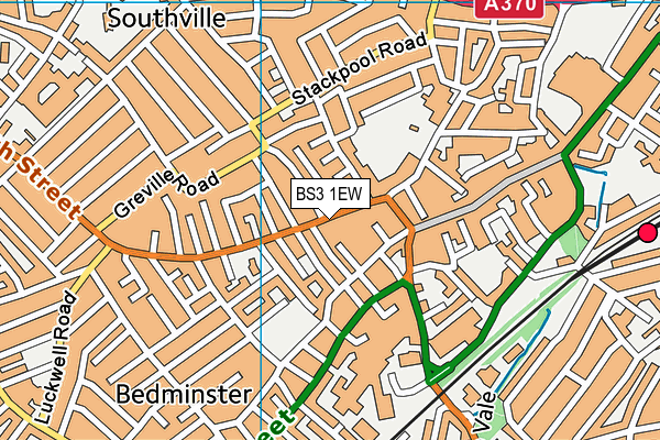 BS3 1EW map - OS VectorMap District (Ordnance Survey)