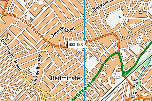 BS3 1EX map - OS VectorMap District (Ordnance Survey)