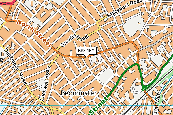 BS3 1EY map - OS VectorMap District (Ordnance Survey)