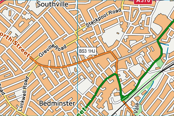 BS3 1HJ map - OS VectorMap District (Ordnance Survey)