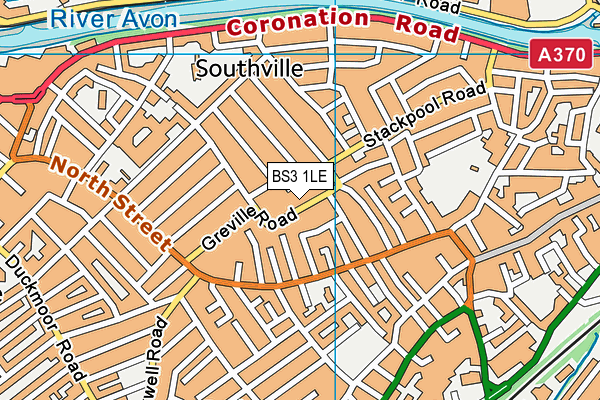 BS3 1LE map - OS VectorMap District (Ordnance Survey)