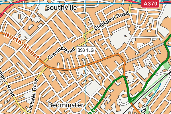 BS3 1LG map - OS VectorMap District (Ordnance Survey)