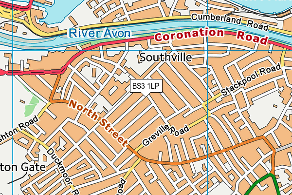 BS3 1LP map - OS VectorMap District (Ordnance Survey)