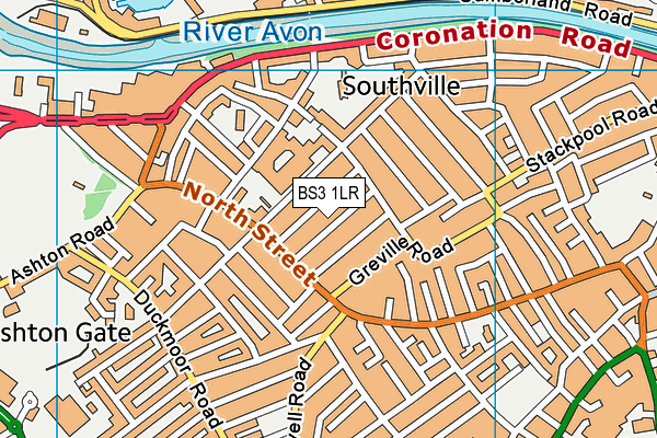 BS3 1LR map - OS VectorMap District (Ordnance Survey)